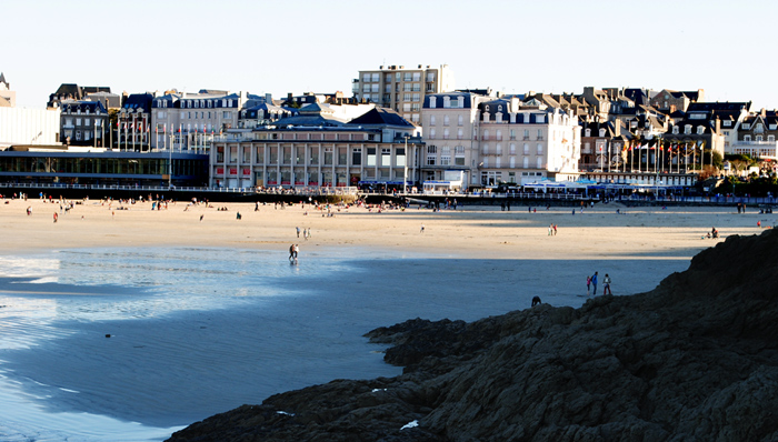 photo de la plage de l'écluse - Dinard